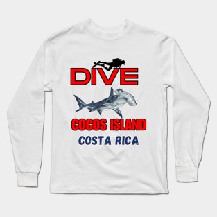 Cocos Island - Costa Rica Dive -Hammerhead shark Long Sleeve T-Shirt